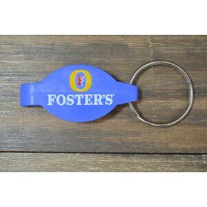 Vintage Foster's Beer Bottle Opener Key Ring Plastic Metal Australian Lager